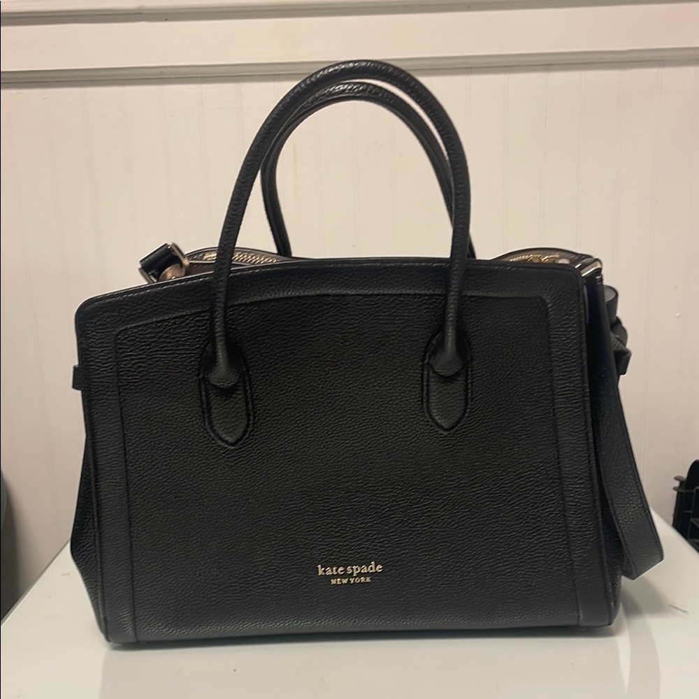 Kate Spade Black Shoulder Bag with Structured Design